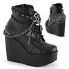 DemoniaCult - POISON101 Wedges - Black Product image